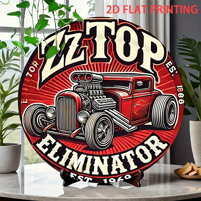 Vintage Collectible Plates - 2D Flat, 1 Stück ZZ Top