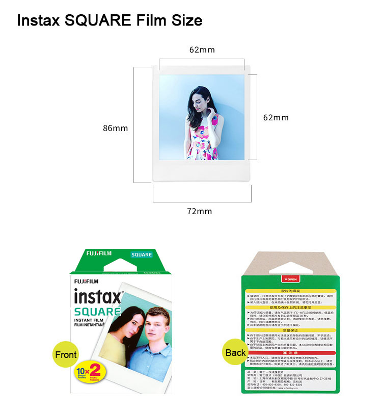 Fujifilm Instax Square Film Wh – Instant Film Pack Bewertung und Preis