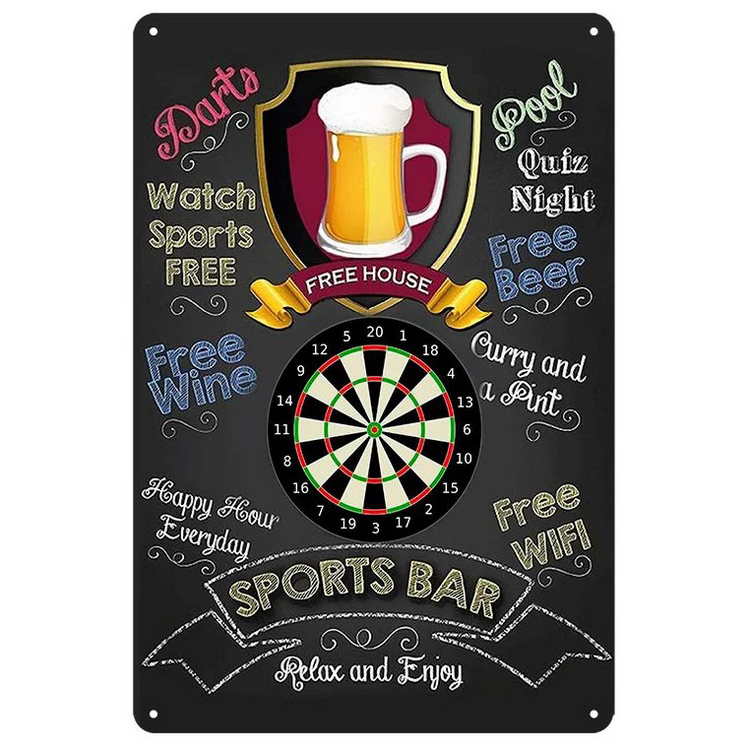 Vintage Darts & Bier Blechschi – Vintage Collectible Plates Bewertung und Preis