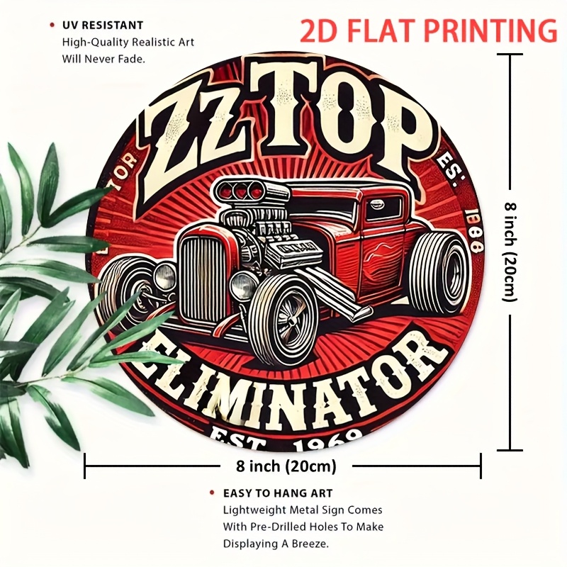 2D Flat, 1 Stück ZZ Top Elimin – Vintage Collectible Plates Bewertung und Preis