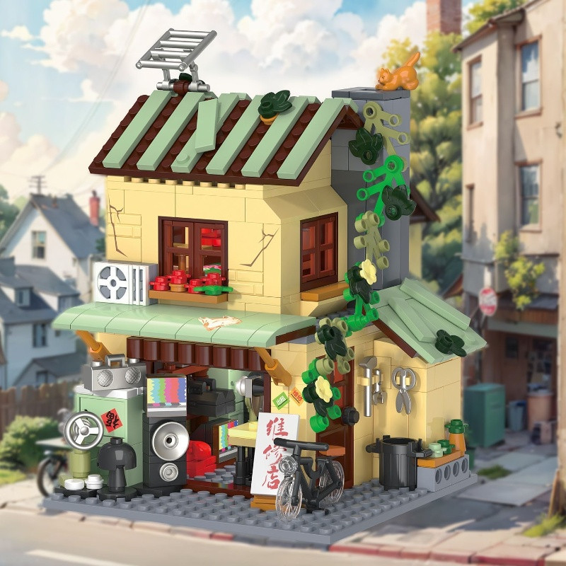 Miniatur-Straßenszene Vintage  – Vintage Collectible Toy Store Bewertung und Preis